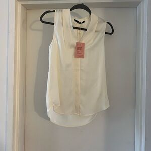 NWT white Quince Blouse tank top